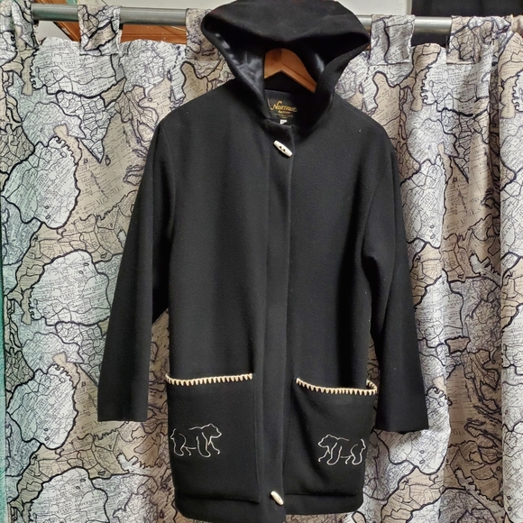 Vintage Jackets & Blazers - vintage northern wool hooded parka